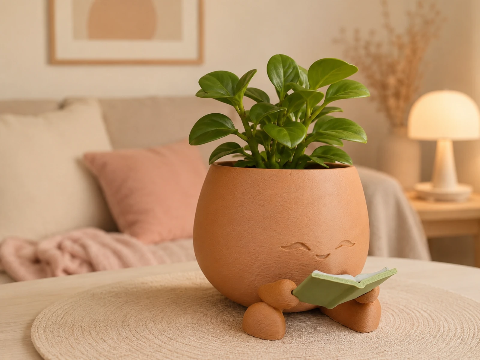 Origineel jufcadeau – Lezend plantenpotje